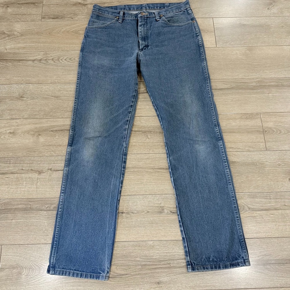 Wrangler A304 3030 Blue Denim Jeans‎ Mens Size 34x34 Regular Fit Classic
